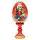 Huevo ruso de madera découpage Ozeranskaya altura total 13 cm estilo imperial ruso s1