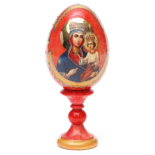 Jajko ikona rosyjska decoupage Ozeranskaya wys. całk. 13 cm styl rosyjski imperialny 1