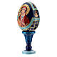 Huevo ruso de madera découpage Tres Manos altura total 13 cm estilo imperial ruso s2