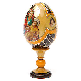 Ovos Russos Pintados: Ovo madeira découpage Rússia Kozelshanskaya h tot. 13 cm estilo Fabergé Ovos Russos Pintados: Ovo madeira découpage Rússia Kozelshanskaya h tot. 13 cm estilo Fabergé