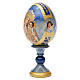 Huevo ruso de madera découpage Virgen Premonitora altura total 13 cm estilo imperial ruso s2