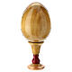 Huevo ruso de madera découpage Kazanskaya altura total 13 cm estilo imperial ruso s5