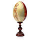 Huevo ruso de madera PINTADO A MANO Fatima altura total 30 cm s2