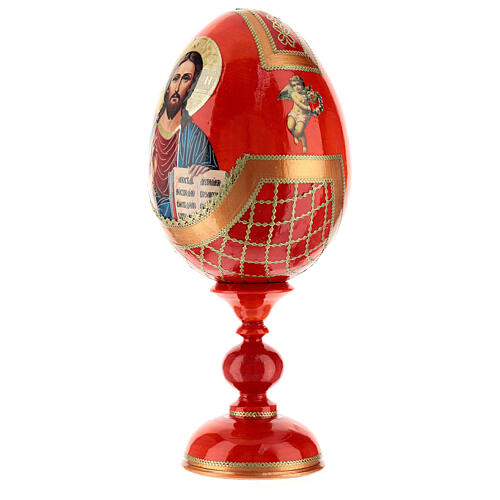 Russian Egg Pantocrator découpage, Russian Imperial style 20cm 3