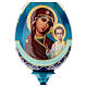 Russische Ei-Ikone, Gottesmutter von Kazan, russisch imperial-Stil, Gesamthöhe 20 cm s2