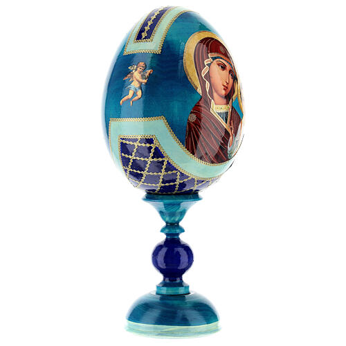 Russian Egg Our Lady of Kazan découpage, Russian Imperial style 20cm 4