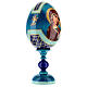 Russian Egg Our Lady of Kazan découpage, Russian Imperial style 20cm s4