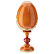 Huevo ruso de madera découpage San Nicolás estilo imperial ruso altura total 20 cm s5