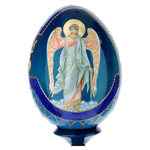 Russian Egg Angel découpage, Russian Imperial style 20cm 2
