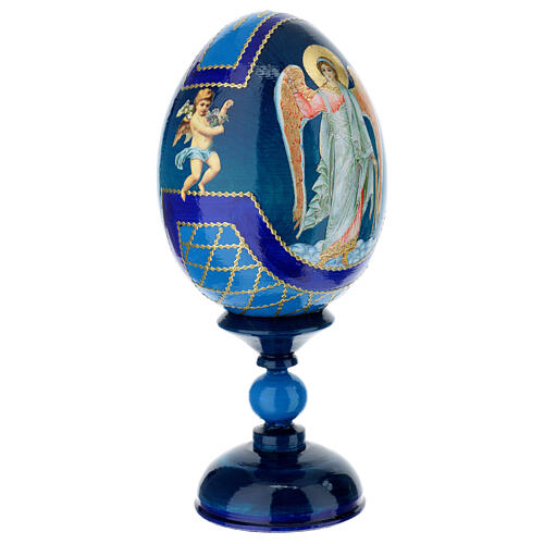 Russian Egg Angel découpage, Russian Imperial style 20cm 4
