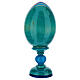 Huevo ruso de madera découpage Ángel de la Guarda estilo imperial ruso altura total 20 cm s5