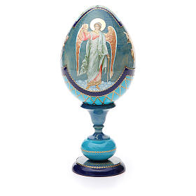 Oeuf découpage russe Ange Gardien h 20 cm style impériale russe