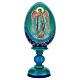 Uovo découpage russa Angelo Custode tot h 20 cm stile imperiale russo s1