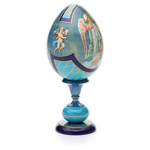 Russian Egg Angel découpage, Russian Imperial style 20cm 4