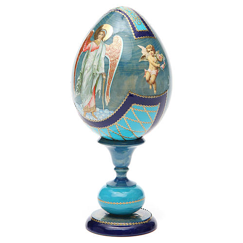 Russian Egg Angel découpage, Russian Imperial style 20cm 6