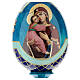 Russische Ei-Ikone, Muttergottes von Vladimirskaya, russisch imperial-Stil, Gesamthöhe 20 cm s2