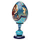 Russische Ei-Ikone, Muttergottes von Smolenskaya, russisch imperial-Stil, Gesamthöhe 20 cm s6