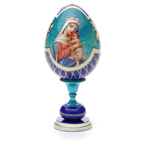 Russian Egg Hope to desperates découpage, Russian Imperial style 20cm 1