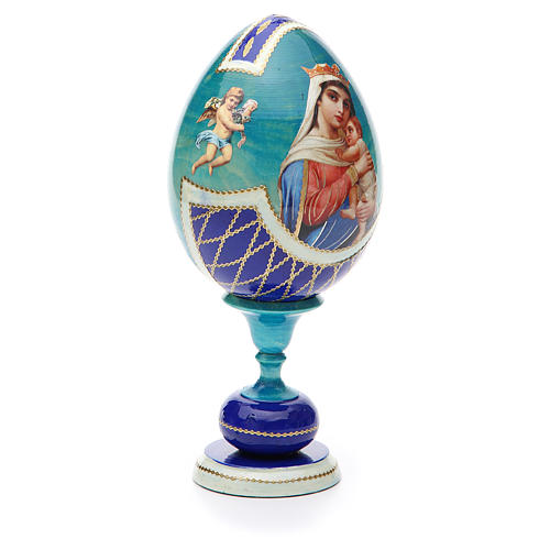 Russian Egg Hope to desperates découpage, Russian Imperial style 20cm 4