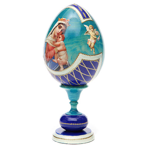 Russian Egg Hope to desperates découpage, Russian Imperial style 20cm 6