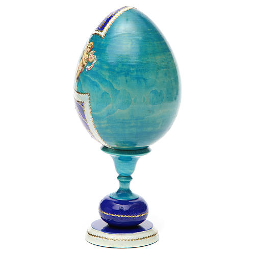 Russian Egg Hope to desperates découpage, Russian Imperial style 20cm 7