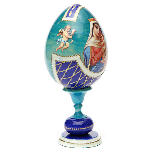 Russian Egg Hope to desperates découpage, Russian Imperial style 20cm 8