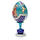 Russian Egg Hope to desperates découpage, Russian Imperial style 20cm s2