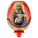 Russische Ei-Ikone, Ich bin mit dir und niemand sonst in dir, russisch imperial-Stil, Gesamthöhe 20 cm s2