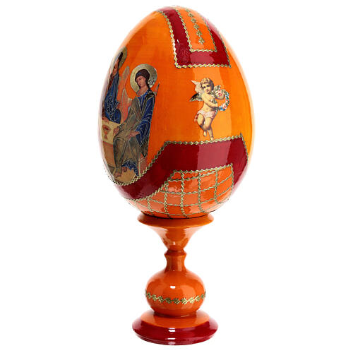 Russian Egg Rublev Trinity découpage, Russian Imperial style 20cm 3