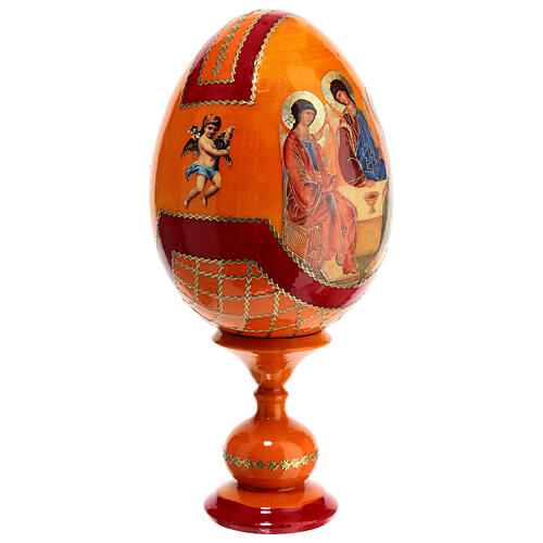 Russian Egg Rublev Trinity découpage, Russian Imperial style 20cm 4