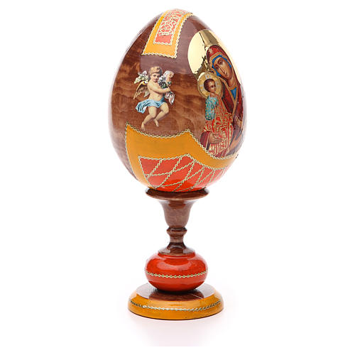 Russian Egg Three Hands Virgin découpage, Russian Imperial style 20cm 4
