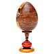 Huevo ruso de madera découpage Virgen de las Tres Manos estilo imperial ruso altura total 20 cm s7