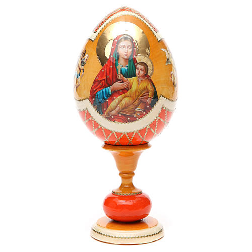 Russian Egg Kozelshanskaya découpage, Russian Imperial style 20cm 5