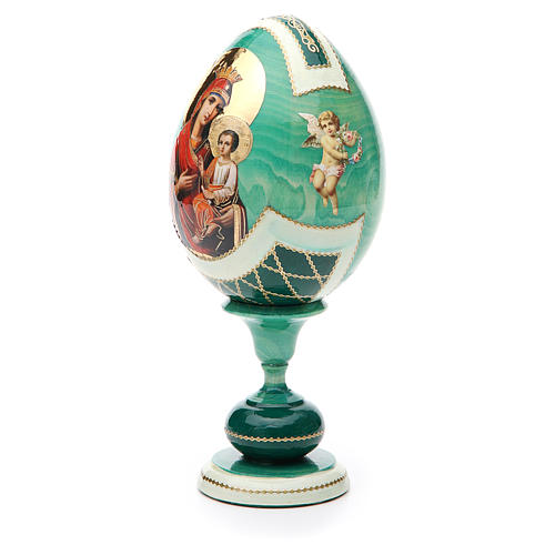 Russian Egg Odigitria Gorgoepikos découpage, Russian Imperial style 20cm 2