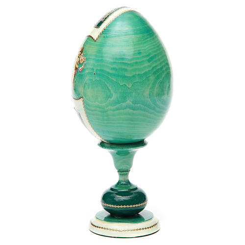 Russian Egg Odigitria Gorgoepikos découpage, Russian Imperial style 20cm 7