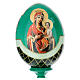 Huevo ruso de madera découpage Virgen Hodigitria Gorgoepikos estilo imperial ruso altura total 20 cm s2