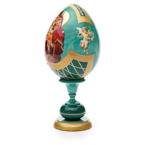 Russian Egg Pochaevskaya découpage, Russian Imperial style 20cm 2