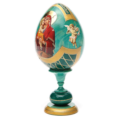 Russian Egg Pochaevskaya découpage, Russian Imperial style 20cm 6