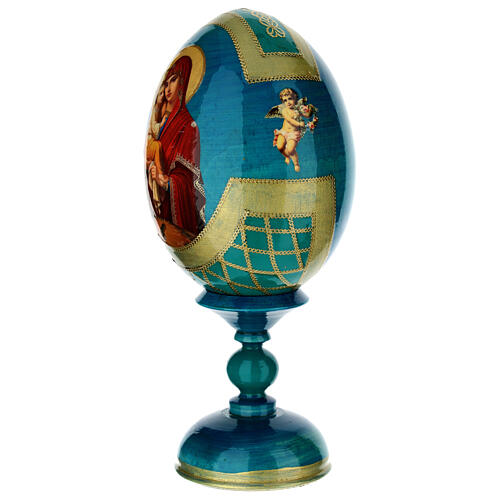 Russian Egg Pochaevskaya découpage, Russian Imperial style 20cm 3