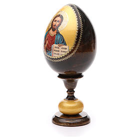 Ovos Russos Pintados: Ovo ícone découpage Rússia Pantocrator h tot. 20 cm Ovos Russos Pintados: Ovo ícone découpage Rússia Pantocrator h tot. 20 cm