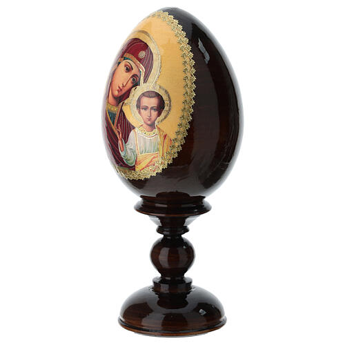 Ovo ícone découpage Rússia Virgem Kazan h tot. 20 cm 2