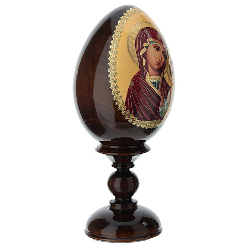 Ovo ícone découpage Rússia Virgem Kazan h tot. 20 cm 3