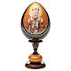 Oeuf icône découpage Russie Saint Nicolas h 20 cm s5