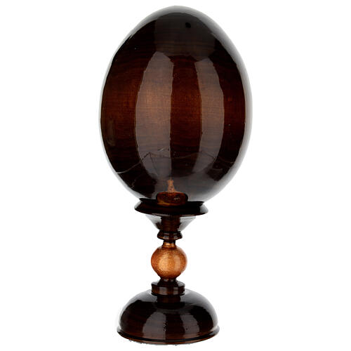 Uovo icona découpage Russia San Nicola tot h 20 cm 4