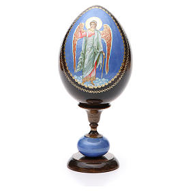 Ovos Russos Pintados: Ovo ícone découpage Rússia Anjo da Guarda h tot. 20 cm Ovos Russos Pintados: Ovo ícone découpage Rússia Anjo da Guarda h tot. 20 cm