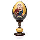 Russische Ei-Ikone, Muttergottes von Smolenskaya, russisch imperial-Stil, Gesamthöhe 20 cm s1