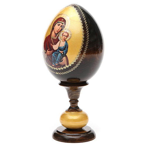 Russian Egg Smolenskaya Virgin découpage, Russian Imperial style 20cm 6