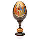 Uovo icona découpage Trinità Rublev tot h 20 cm s1