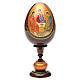 Jajko ikona decoupage Trójca Rublow wys. całk. 20 cm s5