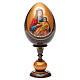 Russische Ei-Ikone, Gottesmutter von Kozelshanskaya, Decoupage, Gesamthöhe 20 cm s5